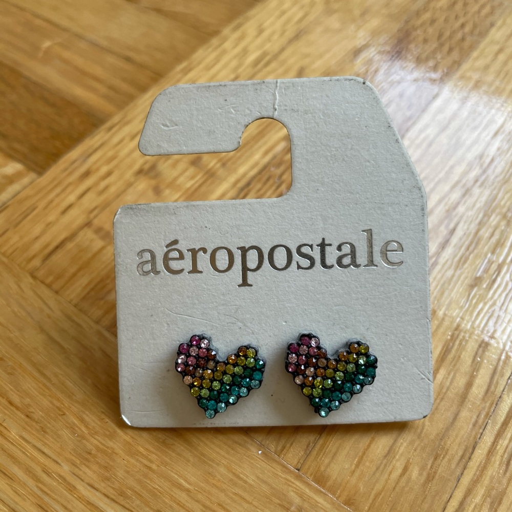💸Free Add On💸 Rainbow Heart Stud Earrings